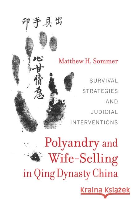 Polyandry and Wife-Selling in Qing Dynasty China: Survival Strategies and Judicial Interventions Sommer, Matthew 9780520287037 John Wiley & Sons - książka