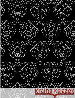Polygonal Grizzly Bear: Bear Pattern College Ruled Line Notebook Jen Sterling 9781073033386 Independently Published - książka