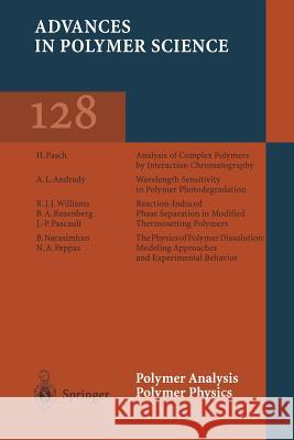 Polymer Analysis Polymer Physics A. L. Andrady B. Narasimhan J-P Pascault 9783662147979 Springer - książka