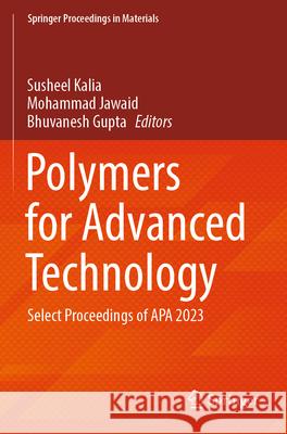 Polymers for Advanced Technology  9789819772117 Springer - książka