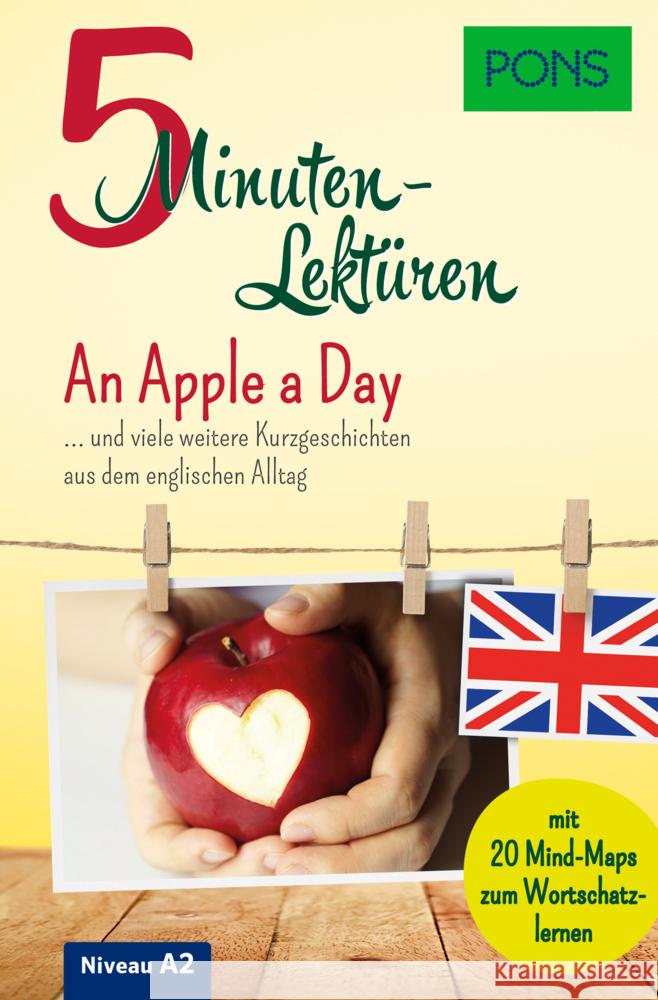 PONS 5-Minuten-Lektüren Englisch A2 - An Apple a Day  9783125622791 PONS - książka