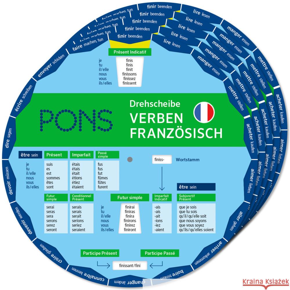 PONS Drehscheibe Verben Französisch  9783125163782 Klett - książka