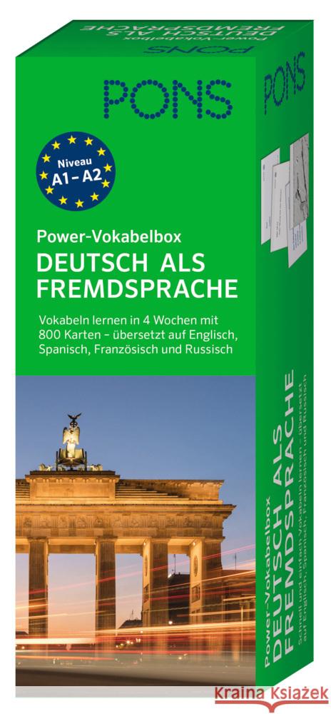 PONS Power-Vokabelbox Deutsch als Fremdsprache  9783125624764 PONS - książka