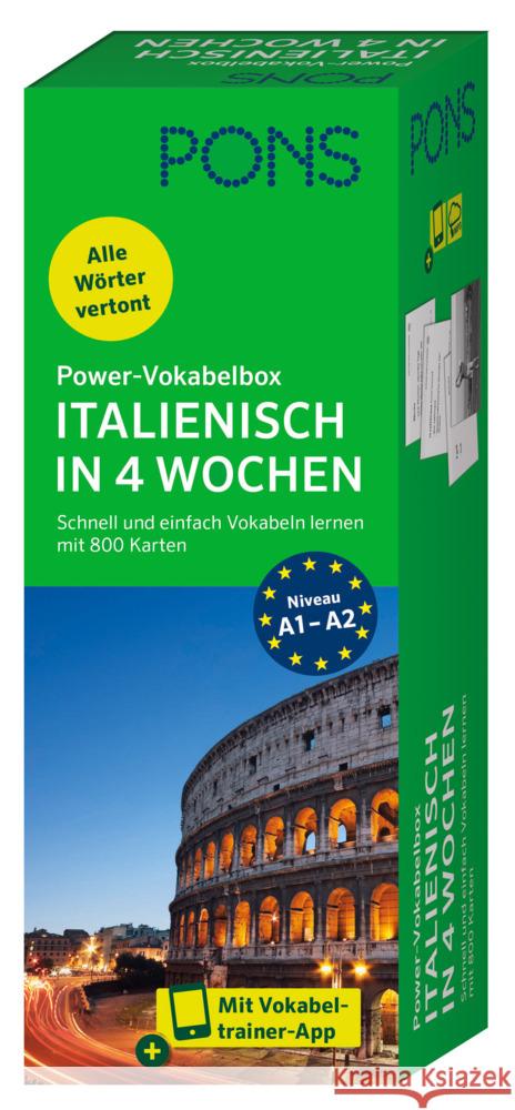 PONS Power-Vokabelbox Italienisch  9783125660205 PONS - książka