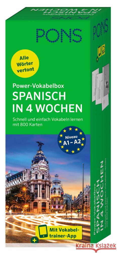 PONS Power-Vokabelbox Spanisch  9783125660212 PONS - książka