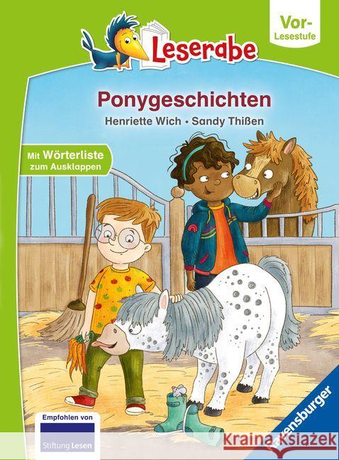 Ponygeschichten - Leserabe ab Vorschule - Erstlesebuch für Kinder ab 5 Jahren Wich, Henriette 9783473462865 Ravensburger Verlag - książka