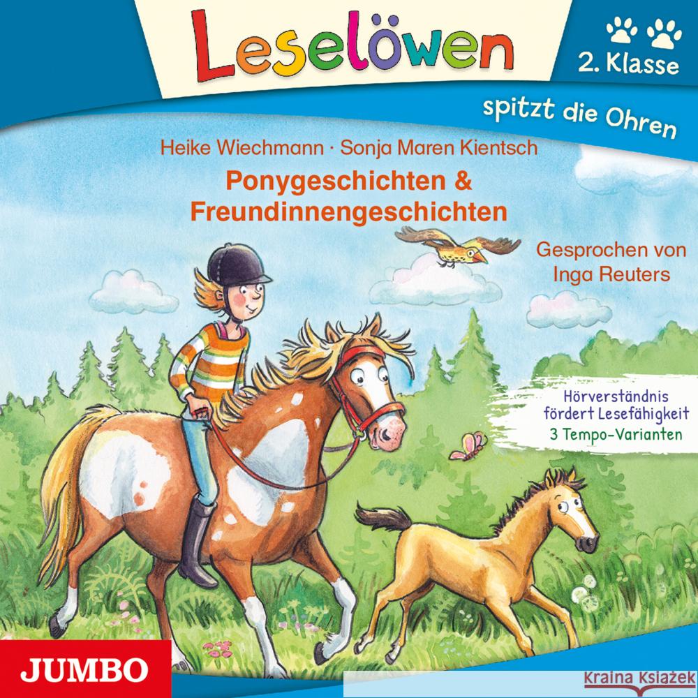 Ponygeschichten & Freundinnengeschichten, Audio-CD Wiechmann, Heike 9783833743283 Jumbo Neue Medien - książka