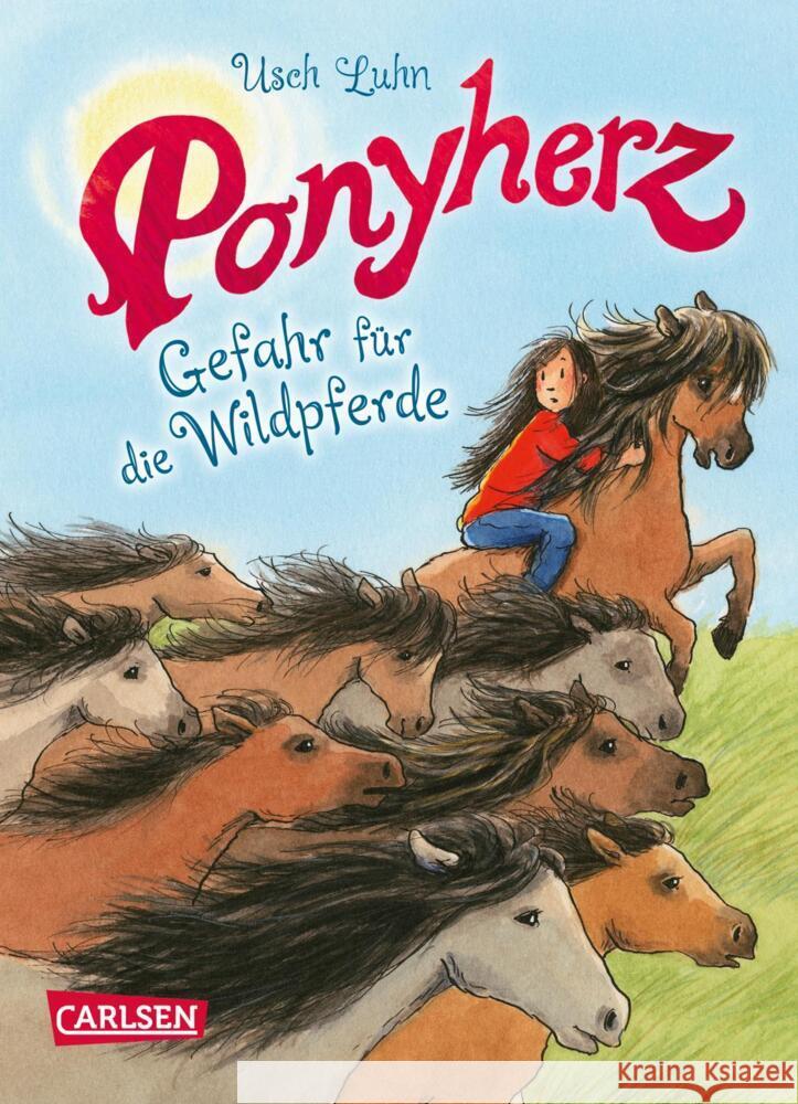 Ponyherz 19: Gefahr für die Wildpferde Luhn, Usch 9783551652997 Carlsen - książka