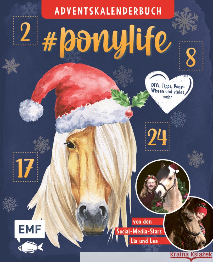 # ponylife - Mein Adventskalenderbuch - Von Lia und Lea Schirdewahn, Lea, Beckmann, Lia 9783745912777 Edition Michael Fischer - książka