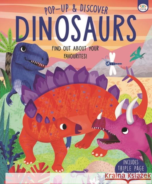 Pop Up and Discover Dinosaurs Anton Poitier 9781915995667 iSeek Ltd - książka
