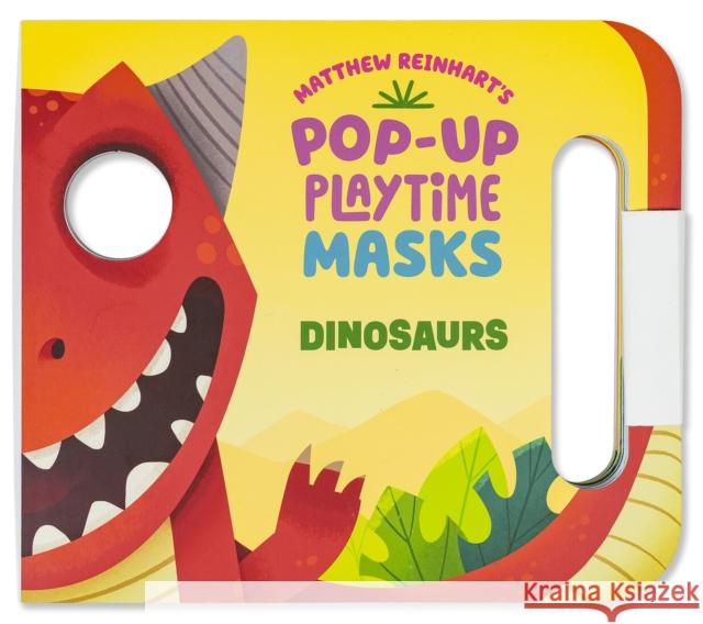 Pop-up Playtime Masks: Dinosaurs  9798337401072 Insight Kids - książka