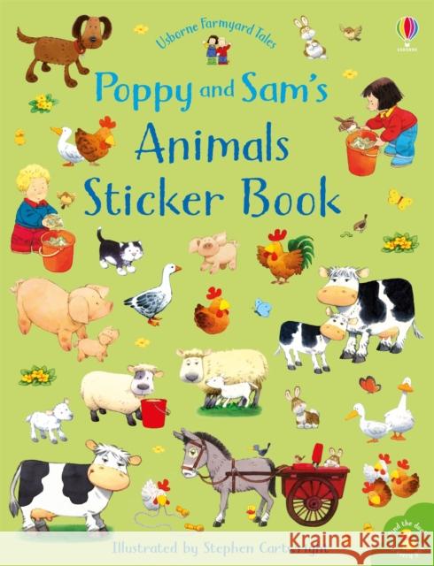 Poppy and Sam's Animals Sticker Book Taplin, Sam 9781474952774 Usborne Publishing Ltd - książka