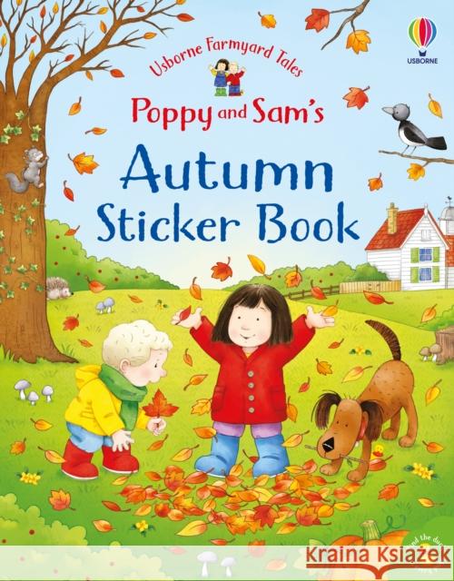 Poppy and Sam's Autumn Sticker Book Kate Nolan 9781803701028 Usborne Publishing Ltd - książka