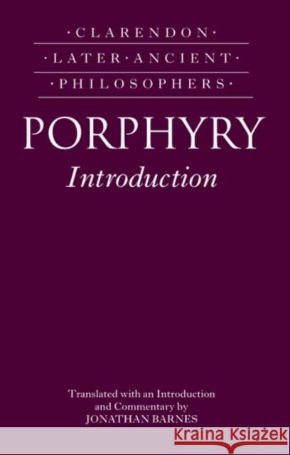 Porphyry Introduction Barnes, Jonathan 9780199246144 Oxford University Press, USA - książka