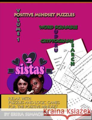Positive Mindset Puzzles Erika Simmons 9781072580010 Independently Published - książka