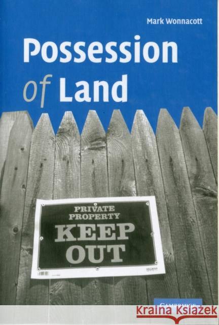 Possession of Land Mark Wonnacott 9781107406346 Cambridge University Press - książka