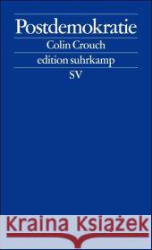 Postdemokratie Crouch, Colin   9783518125403 Suhrkamp - książka