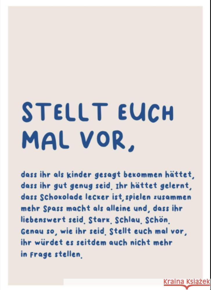 Poster Stellt euch mal vor - 30x40 Kämpf, Nina 0732821056415 Kämpf - książka