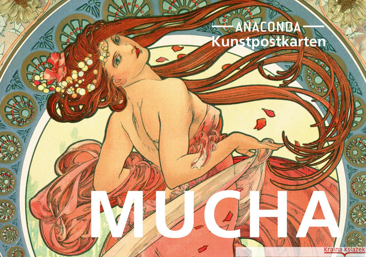 Postkarten-Set Alfons Mucha  9783730611975 Anaconda - książka