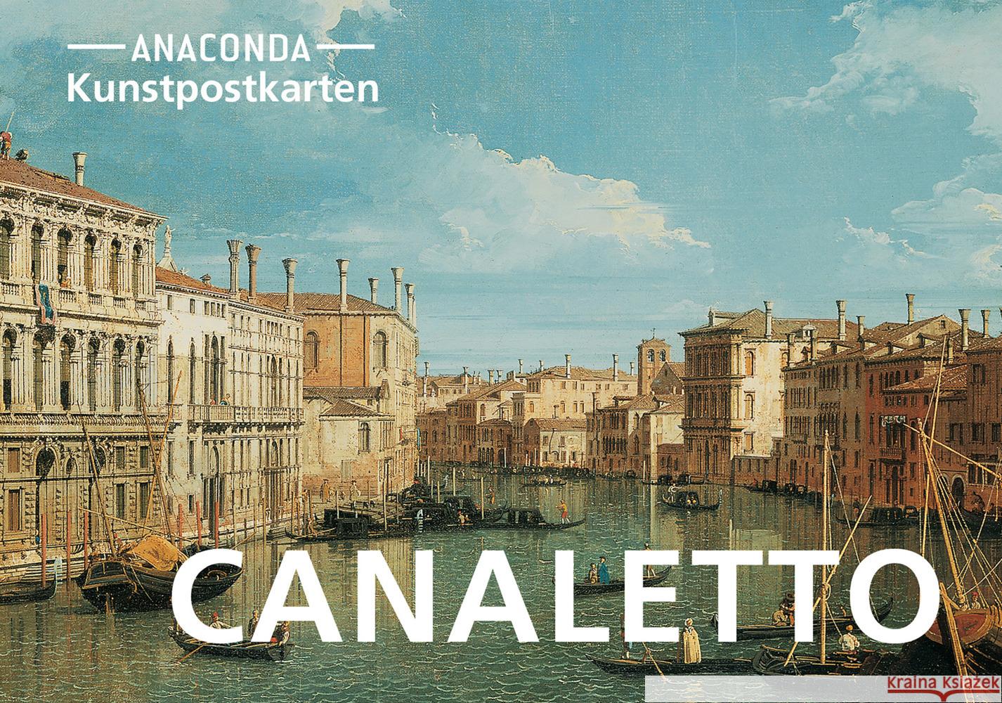 Postkarten-Set Canaletto  9783730613818 Anaconda - książka