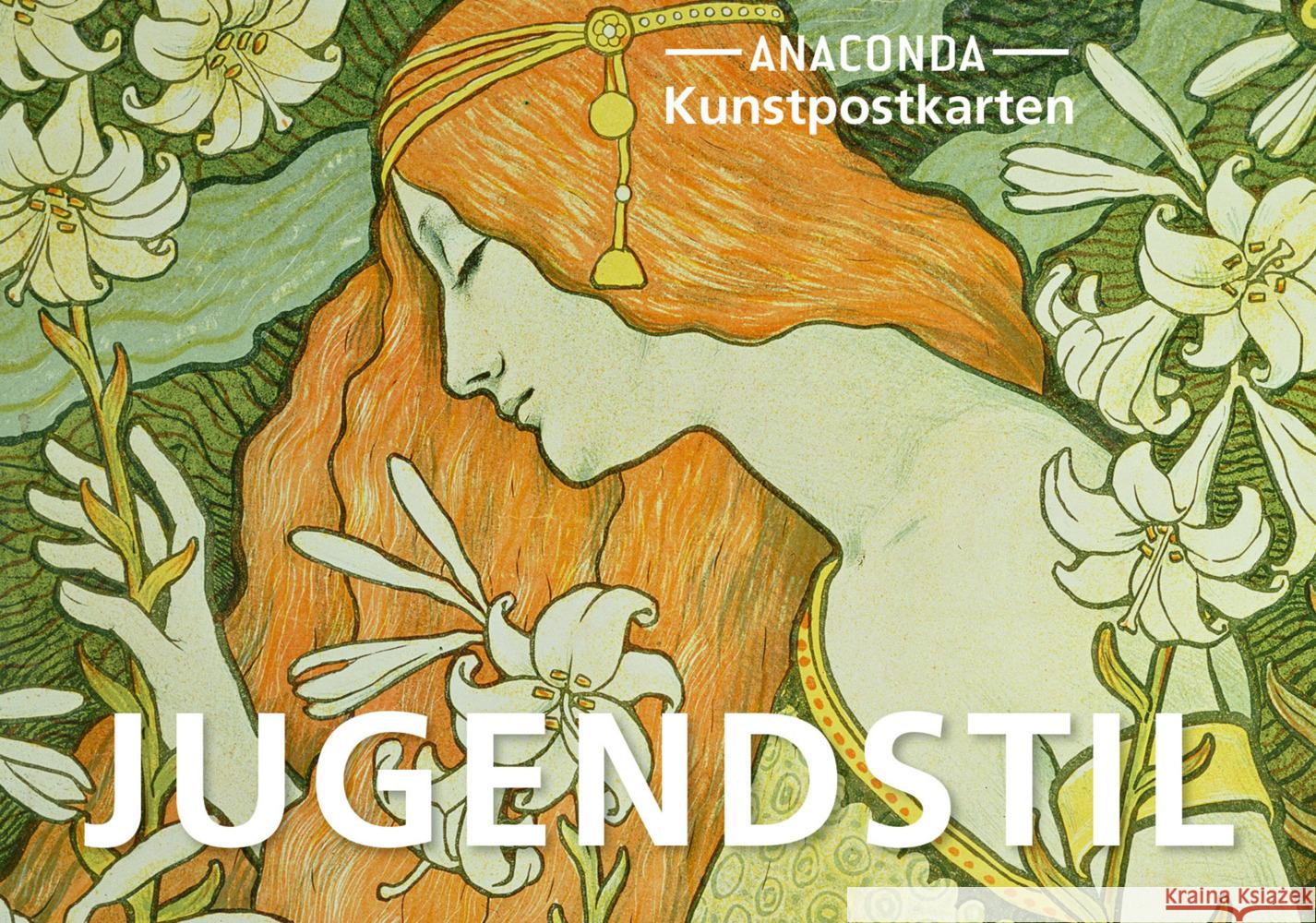 Postkarten-Set Jugendstil  9783730611968 Anaconda - książka