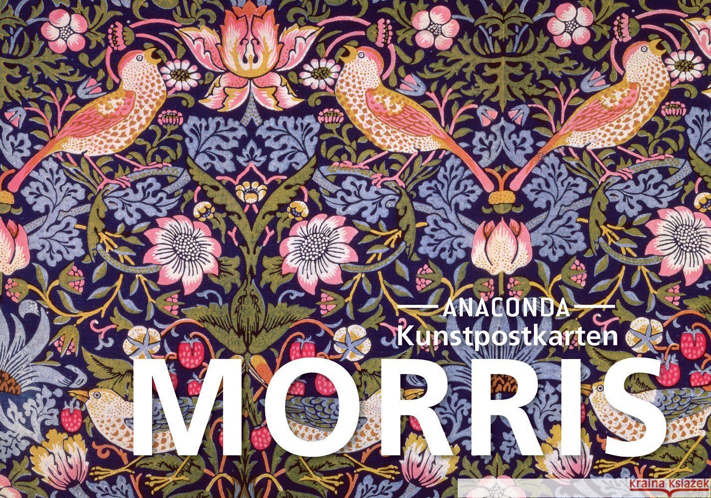 Postkarten-Set William Morris  9783730612873 Anaconda - książka