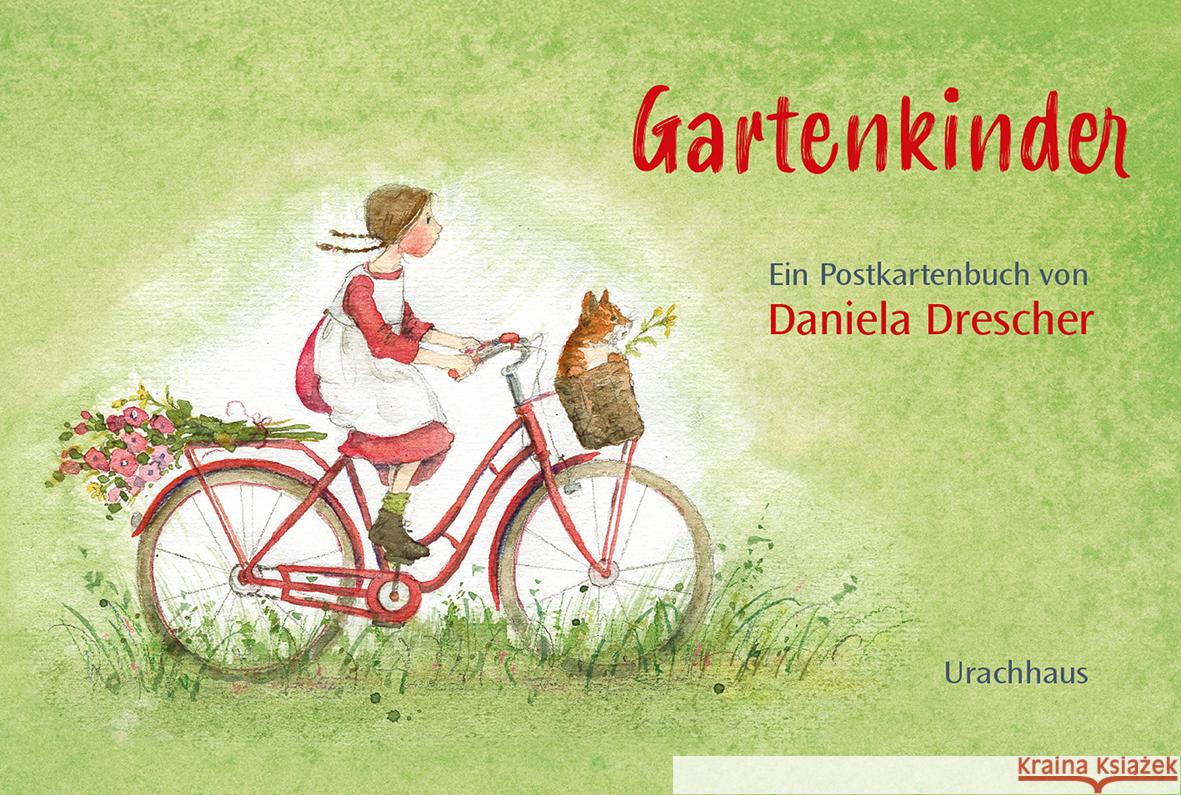 Postkartenbuch »Gartenkinder« Drescher, Daniela 9783825154141 Urachhaus - książka