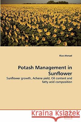 Potash Management in Sunflower Riaz Ahmad 9783639290998 VDM Verlag - książka