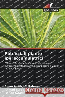Potenziali piante iperaccumulatrici Eman A Abd El Rahman Ahmad S Taalab Hanan S Siam 9786204685373 International Book Market Service Ltd - książka