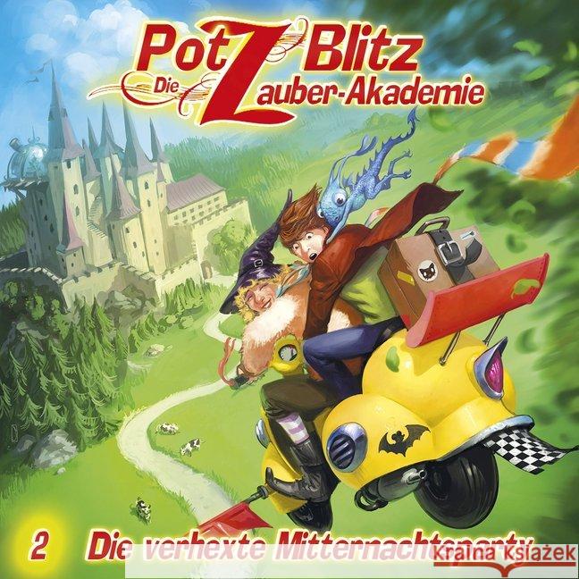 Potz Blitz, Die Zauber-Akademie - Die verhexte Mitternachtsparty, 1 Audio-CD Piasecki, Christoph 9783945757048 Delta Music & Entertainment Hörbücher - książka