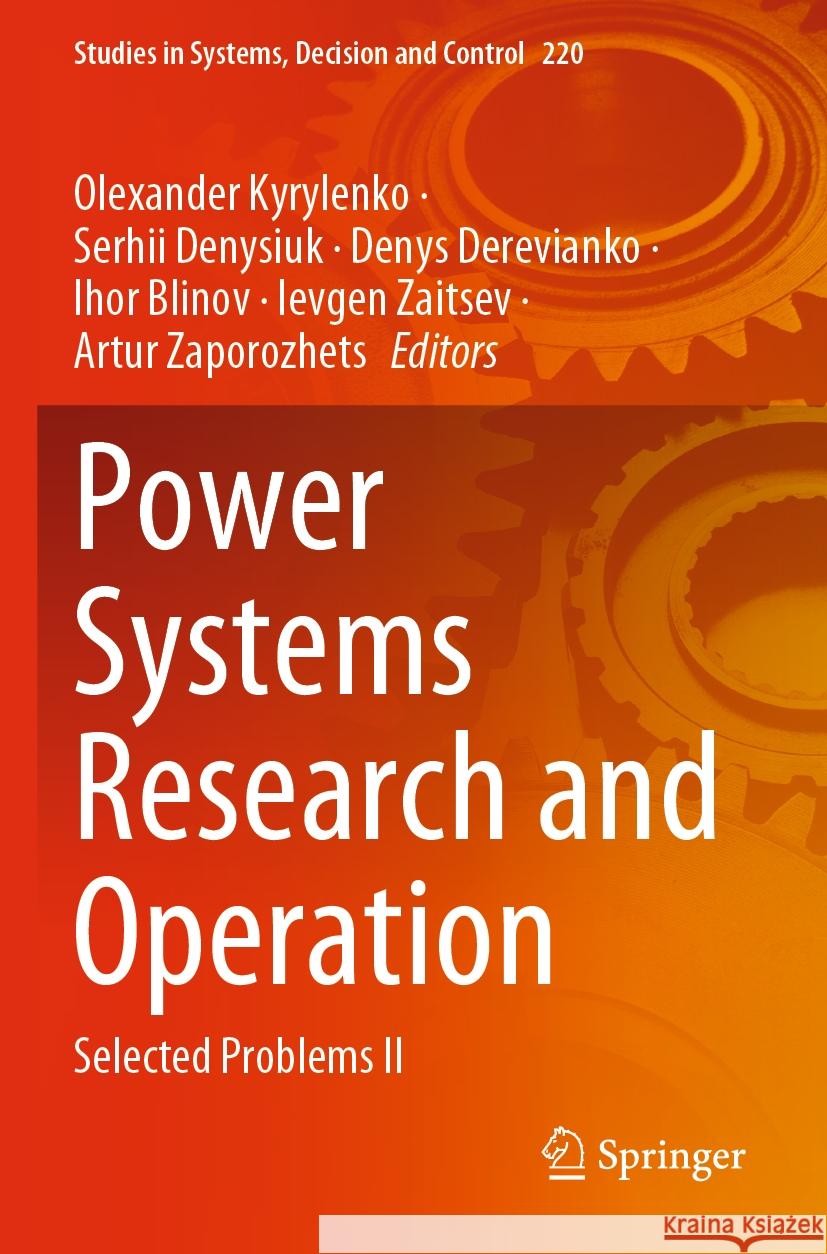 Power Systems Research and Operation  9783031175565 Springer International Publishing - książka