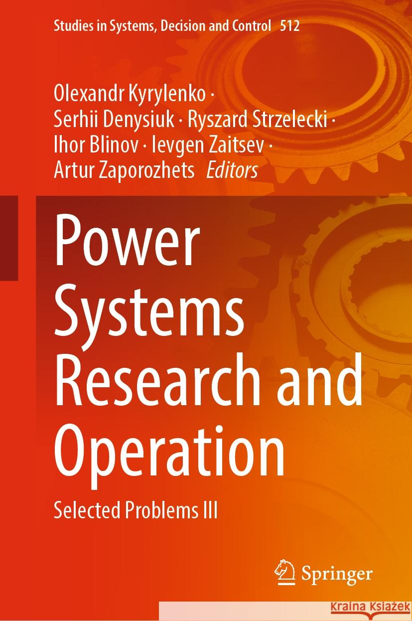 Power Systems Research and Operation  9783031447716 Springer Nature Switzerland - książka