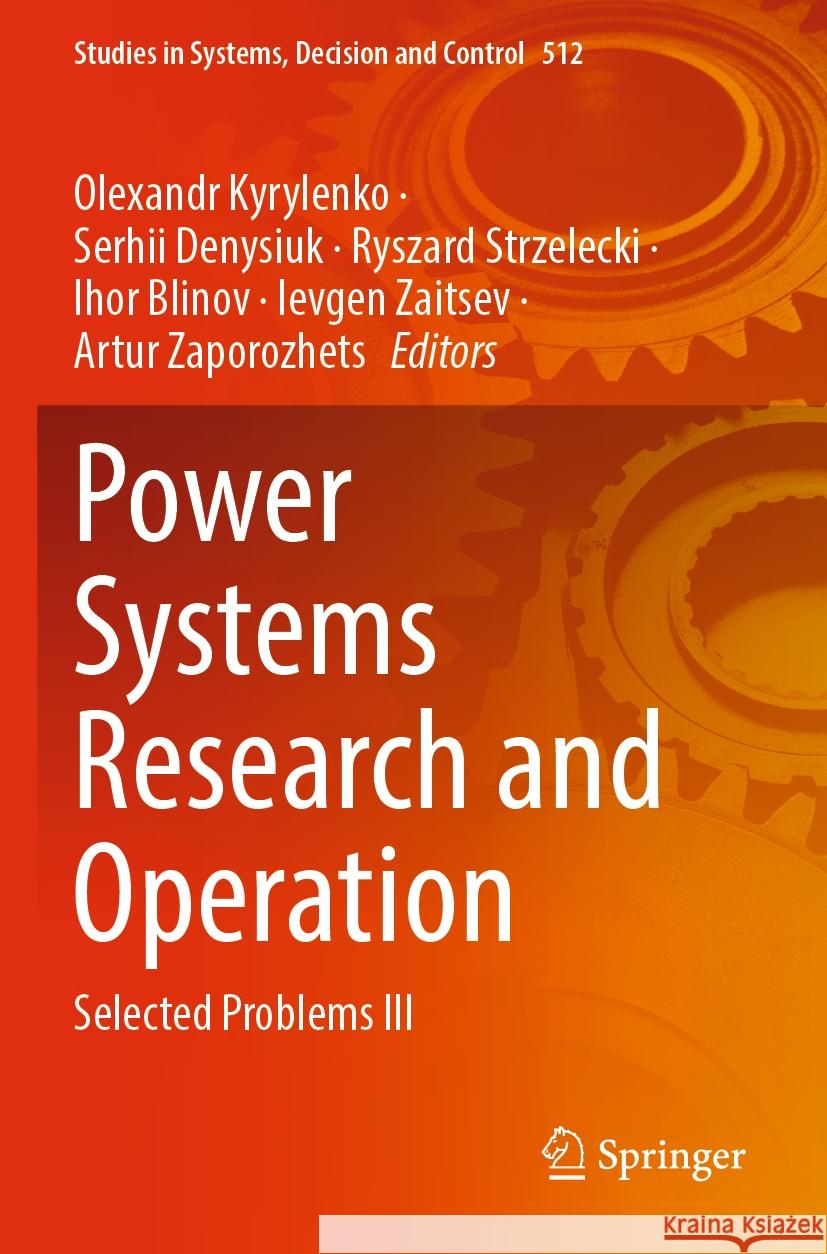 Power Systems Research and Operation  9783031447747 Springer Nature Switzerland - książka