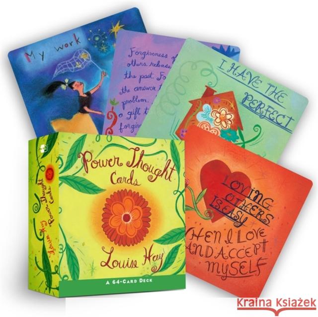 Power Thought Cards: 64 Positive Affirmation Cards for Self-Love, Motivation, and Healing Louise Hay 9781561706129 Hay House Inc - książka