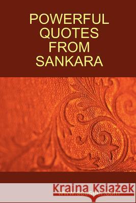 Powerful Quotes from Sankara Adi Sankara 9781937995973 Freedom Religion Press - książka