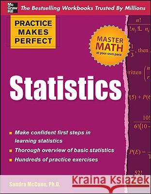 Practice Makes Perfect Statistics McCune Sandra 9780071638180 McGraw-Hill - książka