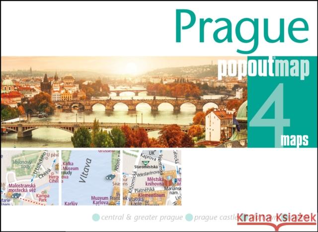 Prague PopOut Map  9781910218815 Heartwood Publishing - książka