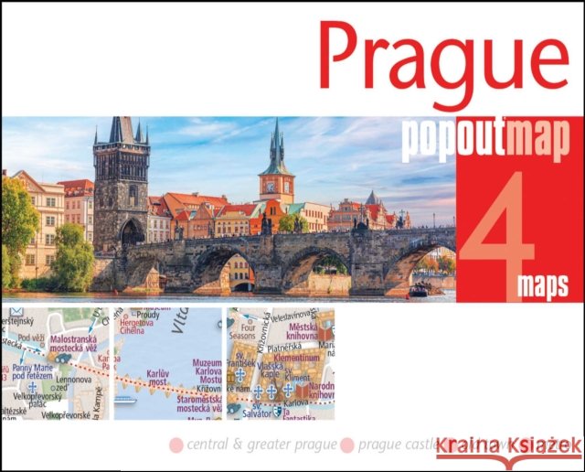 Prague PopOut Map - pocket size, pop up map of Prague city centre PopOut Maps 9781917131179 Heartwood Publishing - książka
