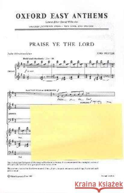 Praise ye the Lord  9780193870949 Oxford University Press - książka