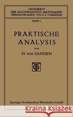 Praktische Analysis Dr Horst Von Sanden 9783663153603 Vieweg+teubner Verlag - książka