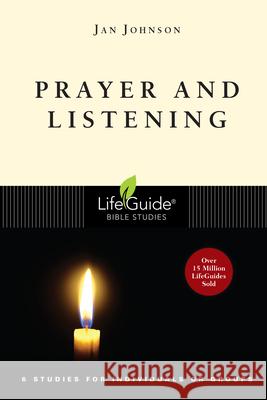 Prayer and Listening Jan Johnson 9780830831234 IVP - książka