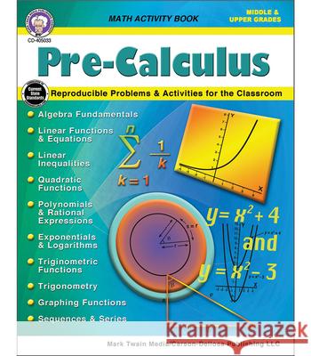 Pre-Calculus Workbook Robert Sadler 9781622237678 Mark Twain Media - książka