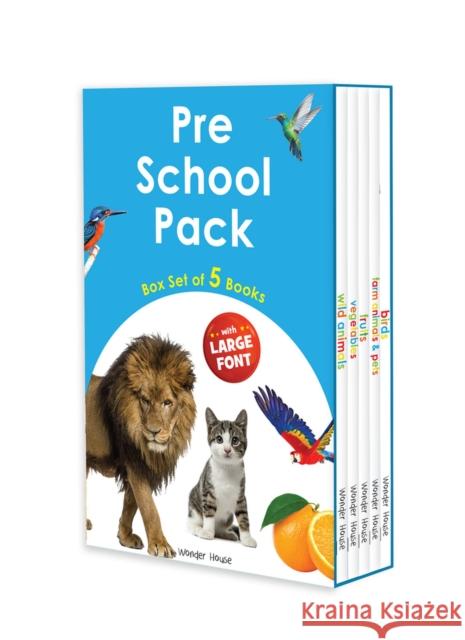Pre School Pack: Box Set of 5 Books with Large Font Wonder House Books 9789390391288 Prakash Books - książka