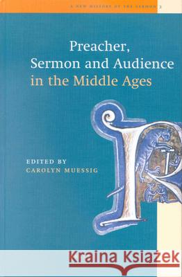 Preacher, Sermon and Audience in the Middle Ages Muessig 9789004114166 Brill Academic Publishers - książka