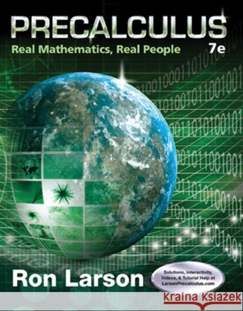 Precalculus: Real Mathematics, Real People  9781305071704 Cengage Learning, Inc - książka