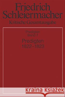 Predigten 1822-1823 Kirsten Maria Christine Kunz 9783110252422 Walter de Gruyter - książka