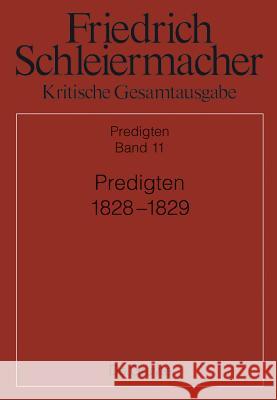 Predigten 1828-1829  9783110350920 Walter de Gruyter - książka