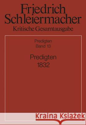 Predigten 1832  9783110364095 De Gruyter - książka