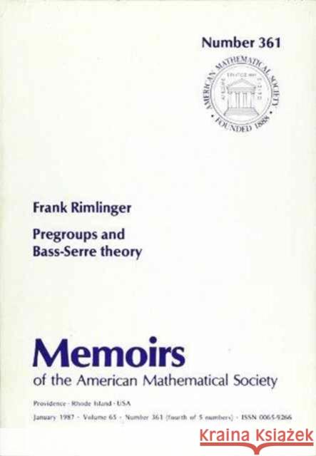 Pregroups and Bass-serre Theory  9780821824214 AMERICAN MATHEMATICAL SOCIETY - książka