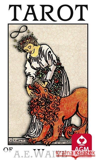 Premium Tarot von A.E.Waite - Deluxeformat : 78 Tarotkarten Waite, Arthur E. 9783038194743 Königsfurt Urania - książka